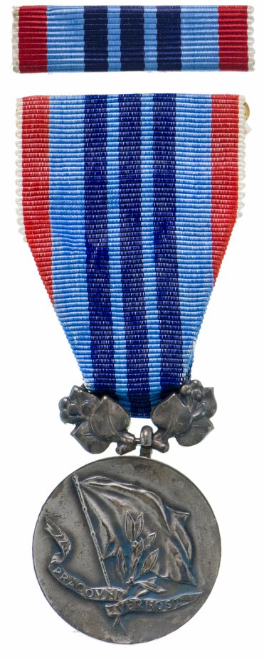 купить Чехословакия медаль За Трудовую верность Тип 2 1960 (В коробке)