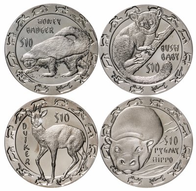 Купить Сьерра-Леоне 10 долларов 2008  "Ночные животные"