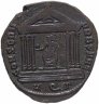 Купить Римская Империя Максимиан Геркулий 306-308 гг. фоллис. реверс: Рома в храме