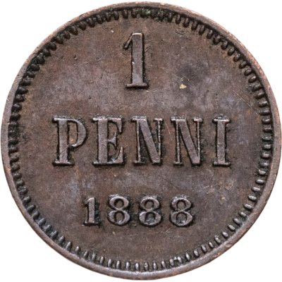 купить 1 пенни (penni) 1888 монета для Финляндии