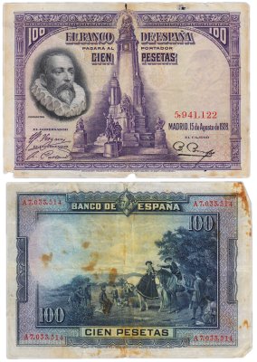 купить Испания 100 песет 1928 Pick 76a