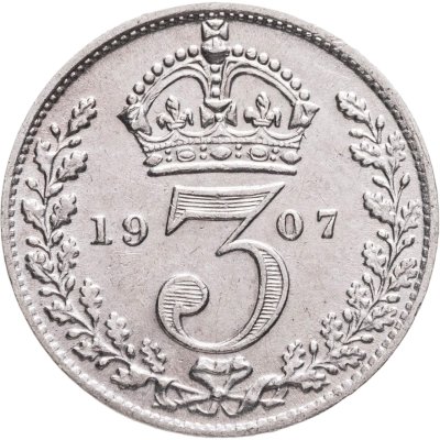 купить Великобритания 3 пенса (pence) 1907
