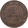 Купить Франция 2 сантима (centimes) 1877