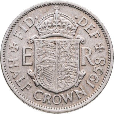 купить Великобритания 1/2 кроны (crown) 1958