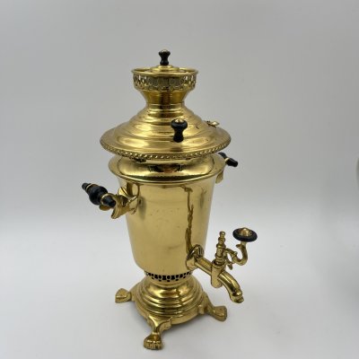 купить Самовар декоративный золотистого цвета, металл, пластик, СССР, 1970-1990 гг.