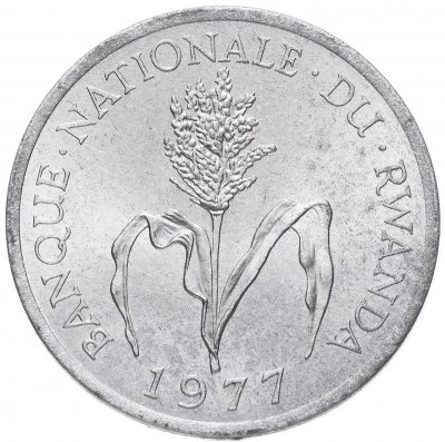 купить Руанда 1 франк 1977