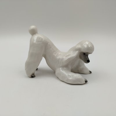 купить Статуэтка "Пудель", скульптор Т.С. Линчевская, фарфор, роспись, Ленинградский фарфоровый завод (ЛФЗ), Россия, 1970-1991 гг.