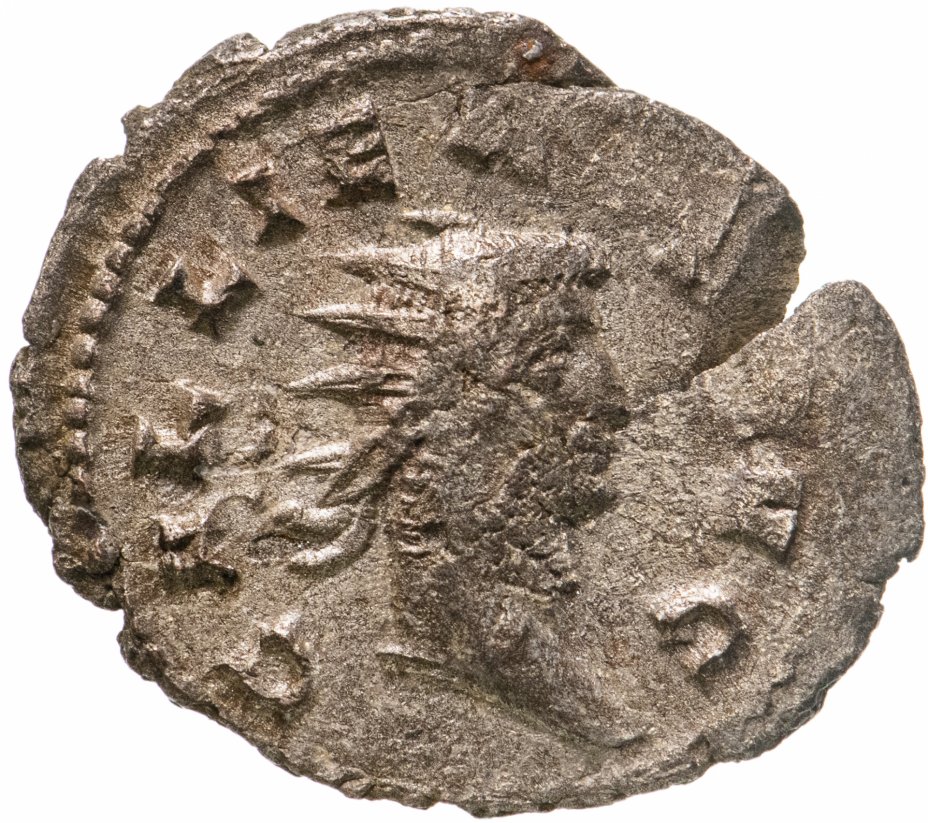купить Римская Империя, Галлиен, 253–268 гг, антониниан (реверс: Летиция стоит влево, в руках - венок и якорь)