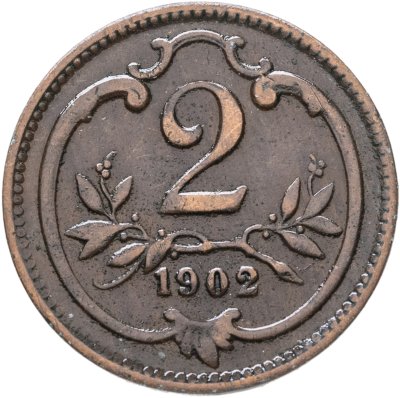 купить Австрия 2 геллера (heller) 1902