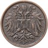 Купить Австрия 2 геллера (heller) 1902