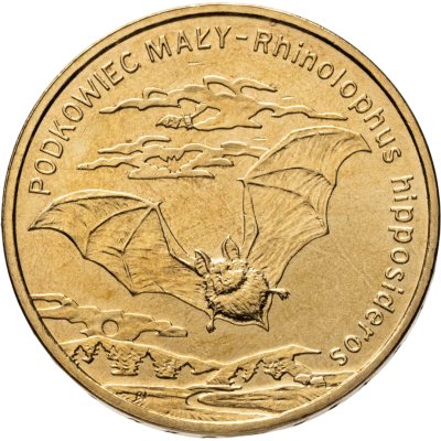 купить Польша 2 злотых 2010 "Животный мир Польши - Летучая мышь"