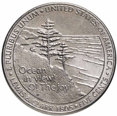 купить США 5 центов 2005 "200 лет экспедиции Льюиса и Кларка - Выход к океану"