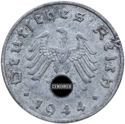 купить Германия, Третий рейх 10 рейхспфеннигов (reichspfennig) 1944 F