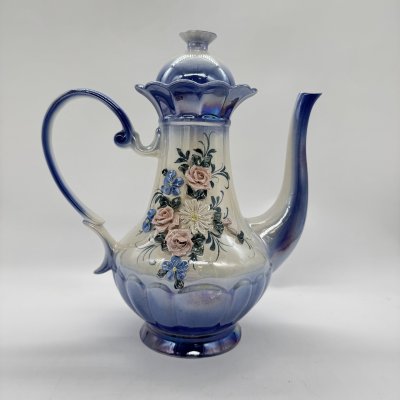 купить Чайник с цветочным декором, фарфор, роспись, Кисловодский фарфор - Феникс, СССР, 1980-1990 гг.