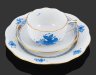 Купить Трио чайное, выполненное в фирменном дизайне "Chinese Bouquet" ("Apponyi Blue"), фарфор, роспись, золочение, Herend (Херенд), Венгрия, 1960-1990 гг.