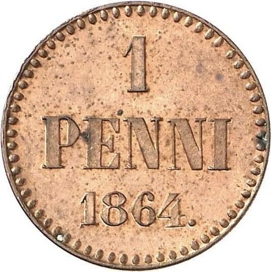 купить 1 пенни 1864 года