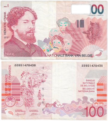 купить Бельгия 100 франков 1995 год