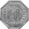 Купить Германия "Менген" 10 пфеннигов 1918 нотгельд