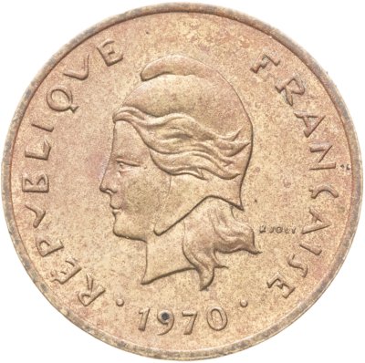 купить Новые Гебриды 1 франк (franc) 1970