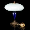 Купить Настольная лампа выполненная в стиле "Сталинский ампир", бронза, стекло, кобальт, цинк, сталь, СССР, 1945-1954 гг.