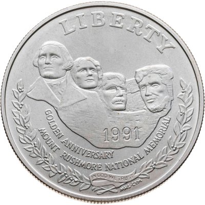 купить США 1 доллар 1991 "Mount Rushmore (50 лет Национальному мемориалу Рашмор)"