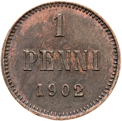 купить 1 пенни (penni) 1902 Российская Финляндия