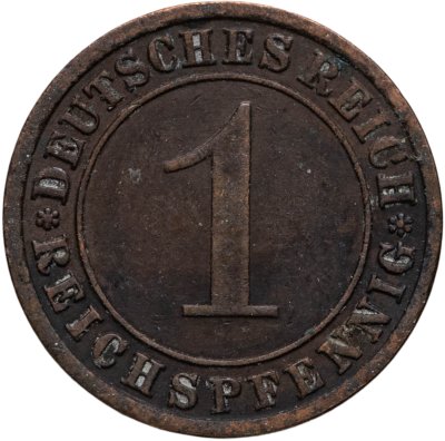 купить Германия 1 пфенниг (рейхспфенниг) 1933, знак монетного двора "A" — Берлин