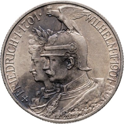 купить Германия (Империя) 2 марки (mark) 1901 "200 лет Пруссии"