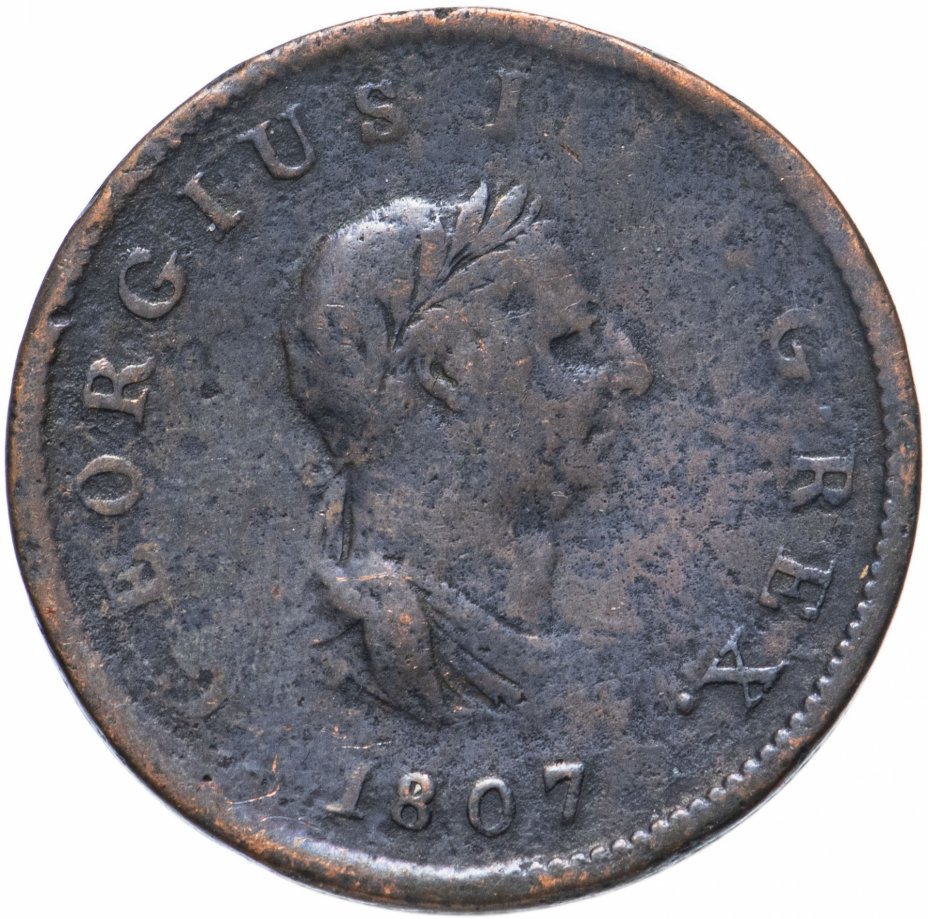 купить Великобритания 1 пенни 1807 Король Георг III