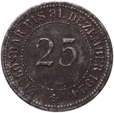 купить Германия (Анхальт) 25 пфеннигов 1924 Нотгельд