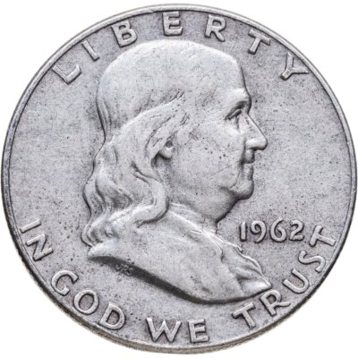 купить США 50 центов (1/2 доллара, half dollar) 1962 "Franklin Half Dollar"