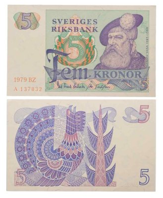 купить Швеция 5 крон 1979 года (Pick 51d)