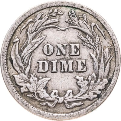 купить США 10 центов (дайм, one dime) 1910 "Barber Dime" Без отметки монетного двора