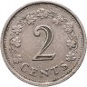 Купить Мальта 2 цента (cents) 1977
