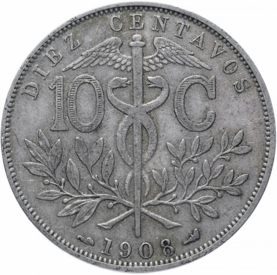купить Боливия 10 сентаво 1908