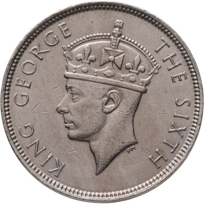купить Маврикий 1 рупия (rupee) 1951 С жёлобом на гурте