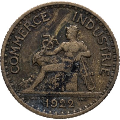 купить Франция 1 франк (franc) 1922