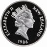 Купить Новая Зеландия 1 доллар (dollar) 1986 Proof "Совиный попугай (Какапо)"