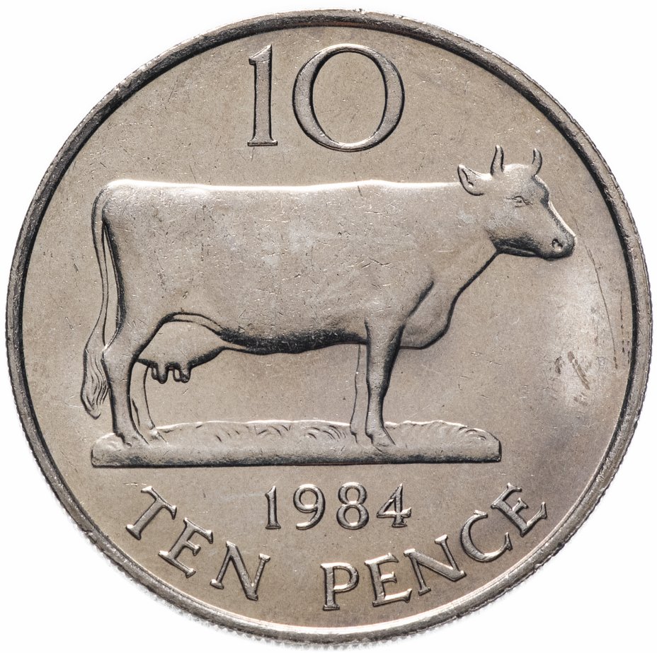 купить Гернси 10 пенсов (pence) 1984