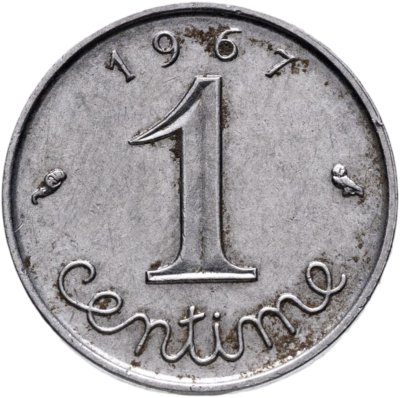 купить Франция 1 сантим 1967