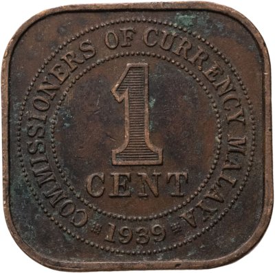 купить Малайя 1 цент (cent) 1939