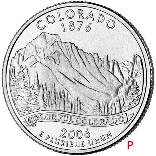 купить США 25 центов (квотер) 2006 P — штат Колорадо
