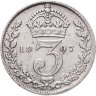 Купить Великобритания 3 пенса (pence) 1907