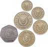Купить Кипр набор монет 1991-2004 (6 штук, полный номинальный ряд)