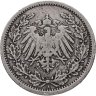 Купить Германия 1/2 марки (mark) 1906 A  знак монетного двора: "A" - Берлин