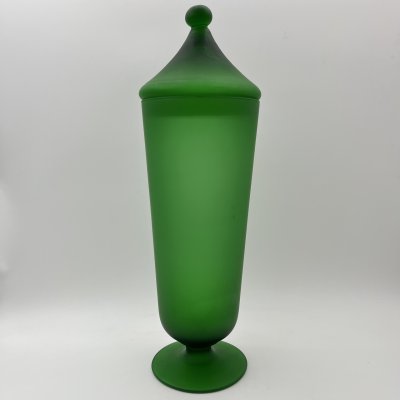 купить Ваза в виде кубка зеленого цвета, стекло, матовое, Западная Европа, 1970-1990 гг.