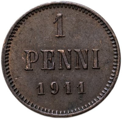 купить 1 пенни (penni) 1911 Российская Финляндия