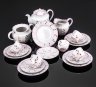 Купить Сервиз кофейный "Вьюнок" на 5 персон (18 предметов), художник Смирнов Е.П., фарфор, роспись, золочение, Дмитровский фарфоровый завод (ДФЗ Вербилки), СССР, 1965-1990 гг.