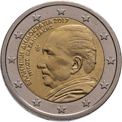 купить Греция 2 евро 2017 "60 лет со дня смерти Никоса Казандзакиса"
