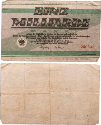 купить Германия 1 миллиард марок 1923